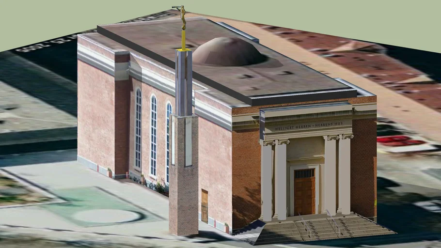 The Copenhagen Denmark Temple of The Church of Jesus Christ of Latter-day Saints.