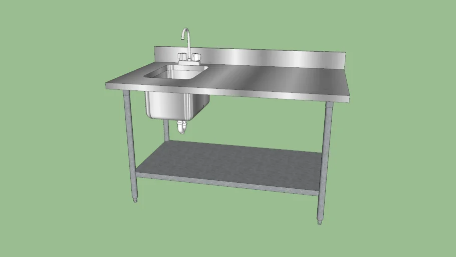 Prep table with sink