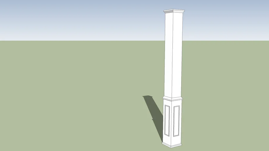 12 Inch wide square column | 3D Warehouse