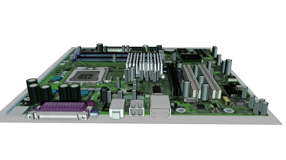 A computer circuit | 3D Warehouse