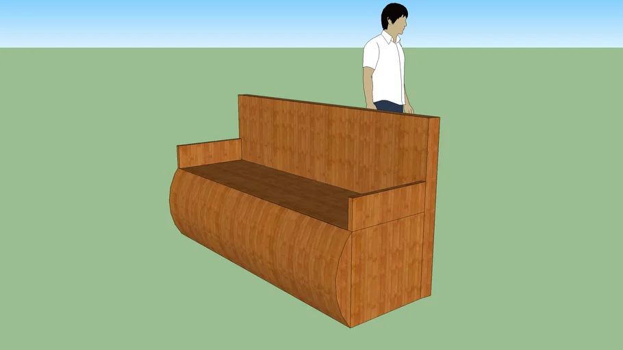 wooden bench