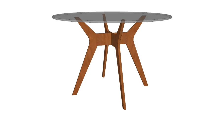 WestElm - Jensen Round Glass Dining Table