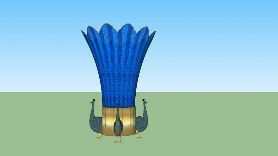 peacock vase