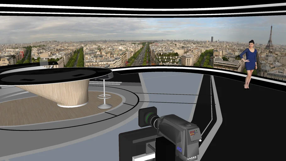 Plateau des éditions de 20H et du 13WE de TF1
