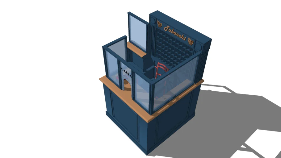 Cash counter and tobacconist for bars