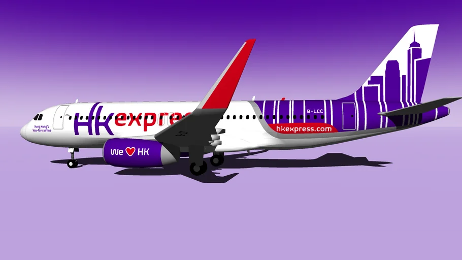 HK Express香港快運 Airbus A320-232 B-LCC “Cha Siu Baau叉燒包” (New Livery 2015) (Sharklets)