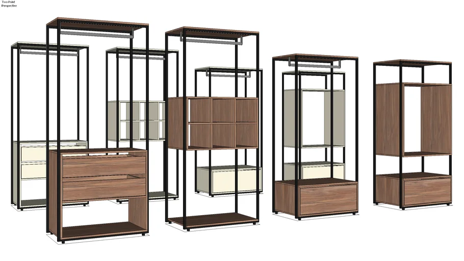 Guarda-Roupa Closet Modulado Manchester - Mobly