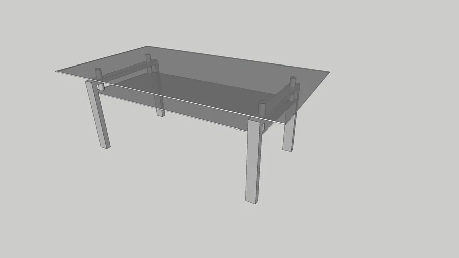Glass cafe table