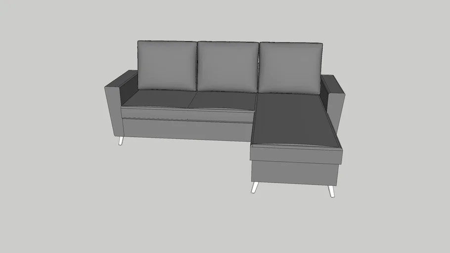 Scandinavian corner sofa