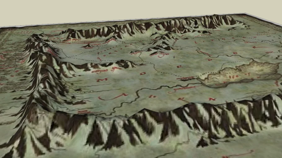 3D Mordor Map