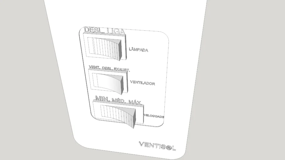 Interruptor para ventilador de teto