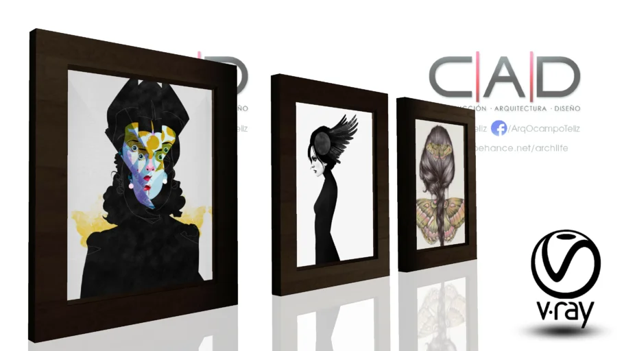 3 Cuadros para decoración