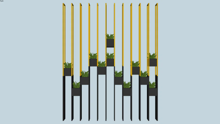 Jardim vertical em mdf e metalon