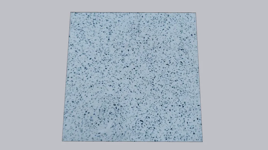 White Base Terrazzo with Blue Stone Chips