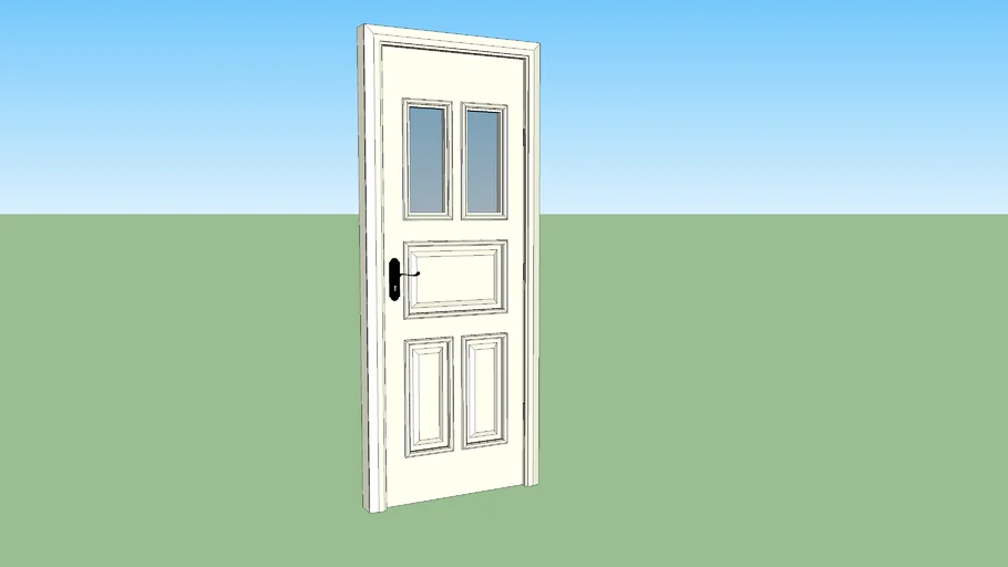 French glass door