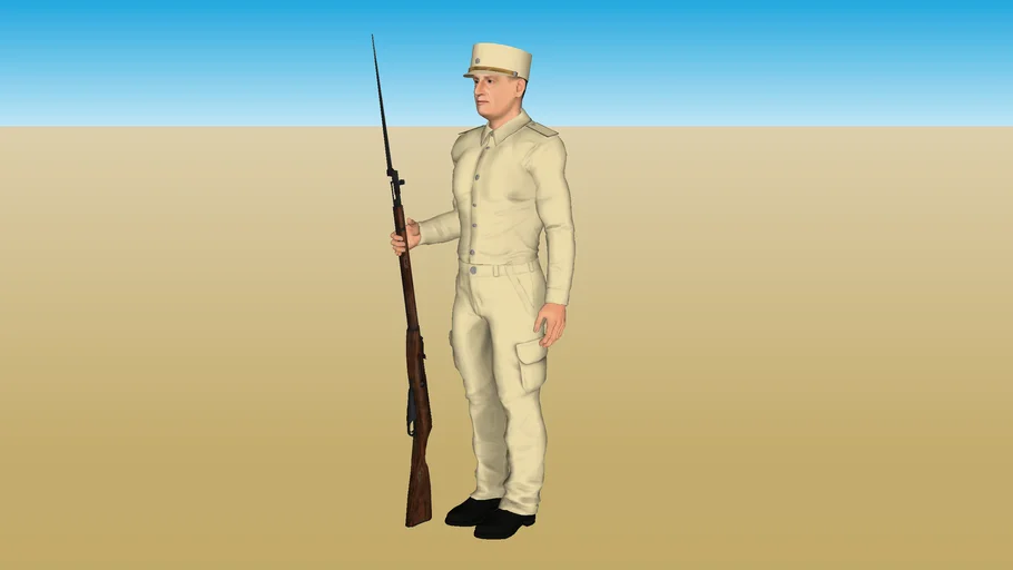 Soldier of Infantry Unit (The peacekeeping operation of 1895-1900)