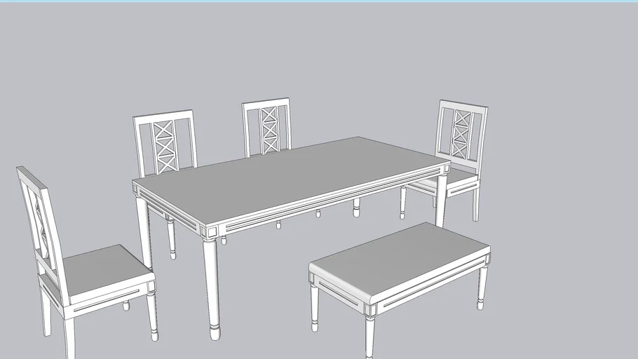 Dining table & chair