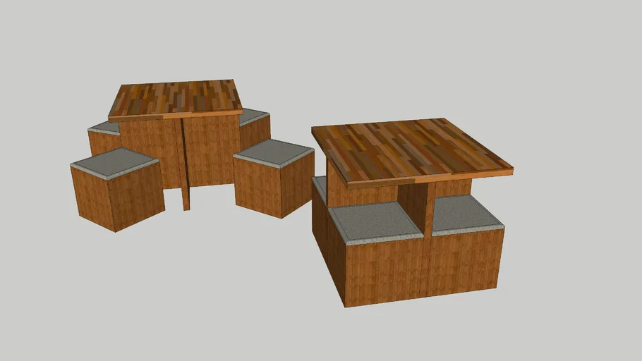 Table Set #1 | 3D Warehouse