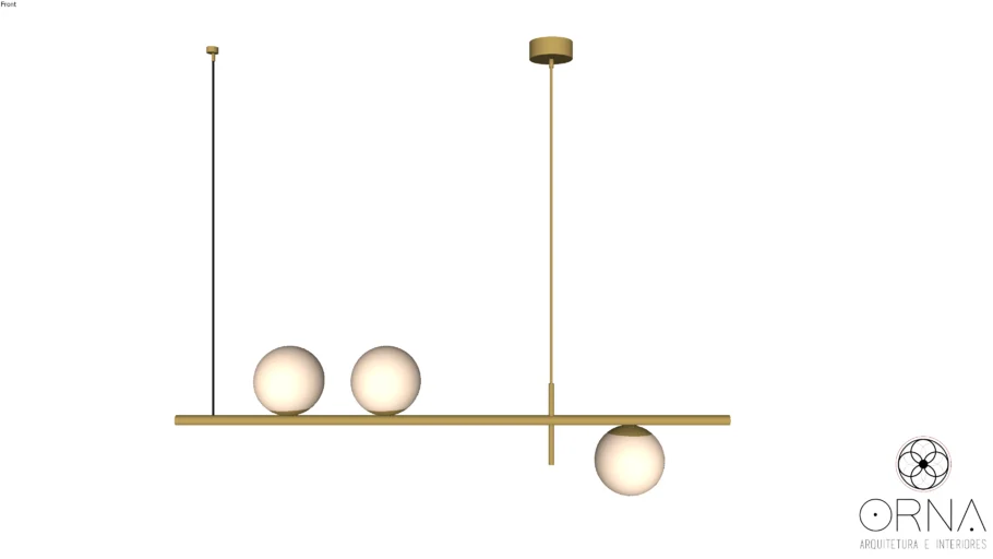 PENDENTE RETANGULAR - PORTOFINO