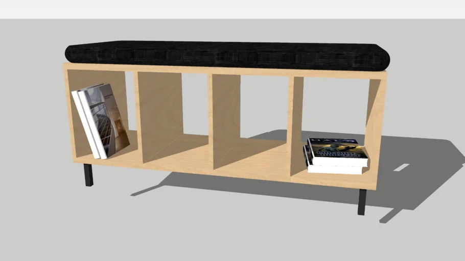 Bookcase bench