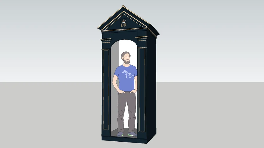 Queen's guard sentry box