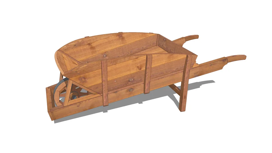 Wooden Wheelbarrow