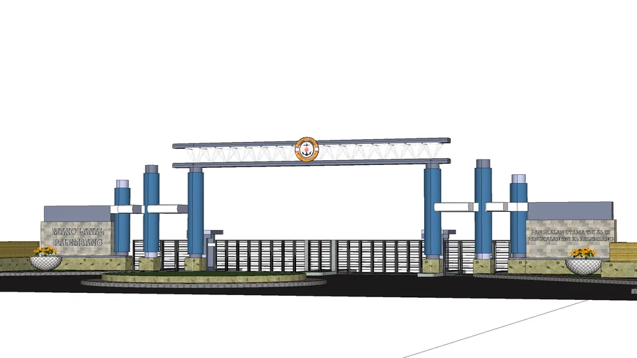 gerbang rangka space frame