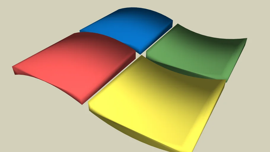 DIGITAL WINDOWS XP LOGO | 3D Warehouse