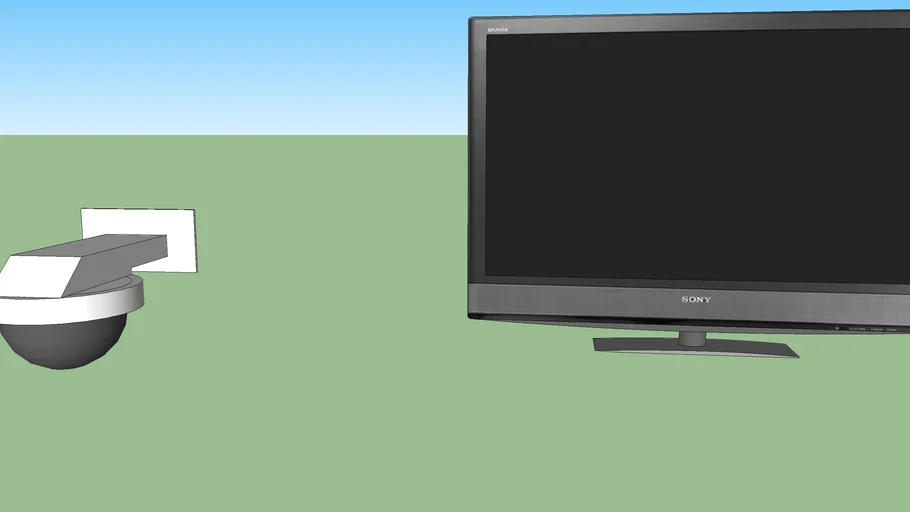 Beveiligings camera met monitor