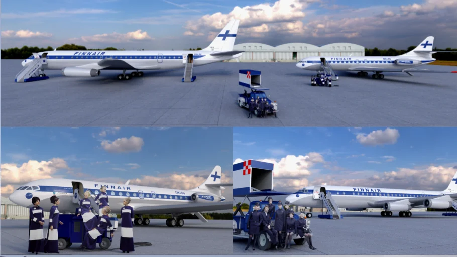 FINNAIR 1960s Fleet: DC-8-62CF and Super Caravelle 10B3