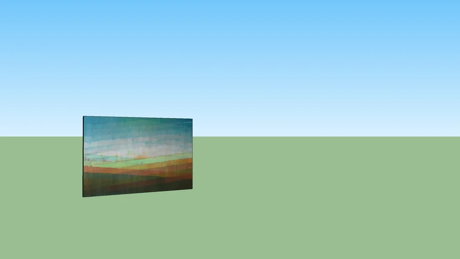 Abstract landscape painting