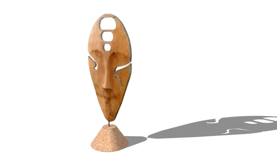 Mascara decorativa  de  Madeira - GREEN HOUSE MÓVEIS