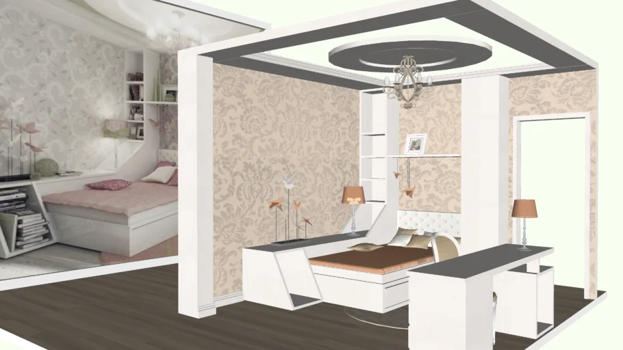 Girl's Bedroom - Habitacion de Niñas