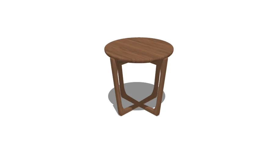 Mesa Lateral Frame redonda 500x500x500 - Ye Design