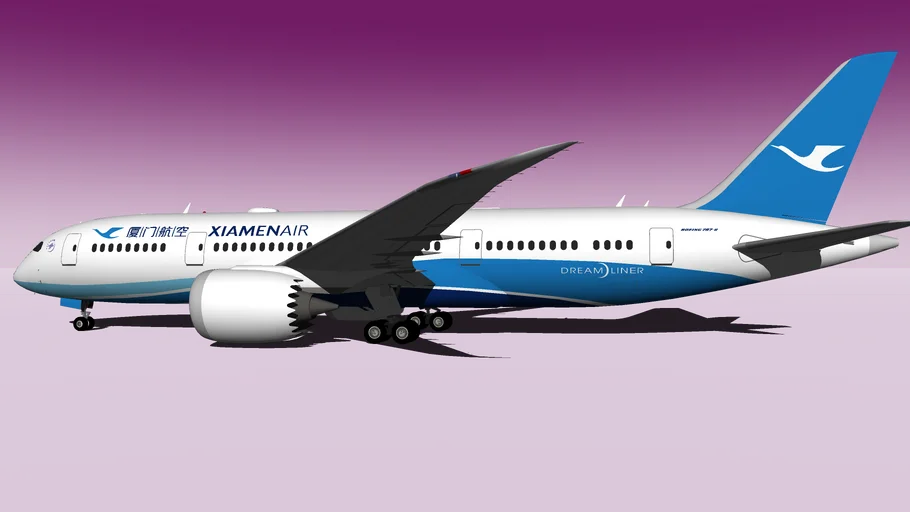 Xiamen Airlines厦门航空 Boeing 787-8 Dreamliner (2015) (Wi-Fi Dome)