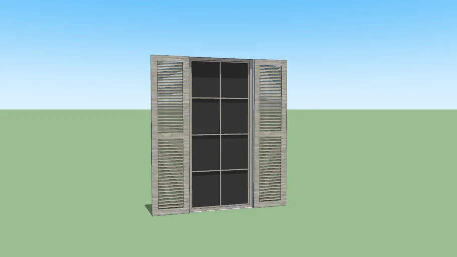 Window with shutters