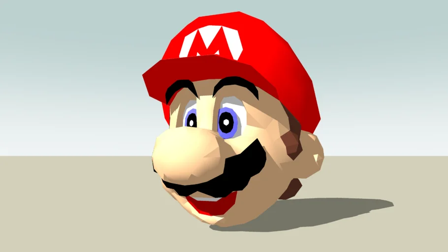 super mario 64 head