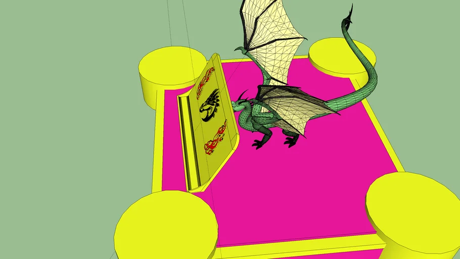 dragon phone stand (to scale u can 3d print this itom)