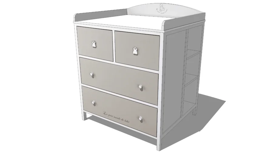 Commode à langer enfant OURSON, Maisons du monde. Réf: 149660, prix 349,90 €