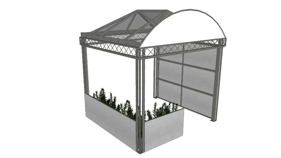 Kiosco para entrada de edificio
