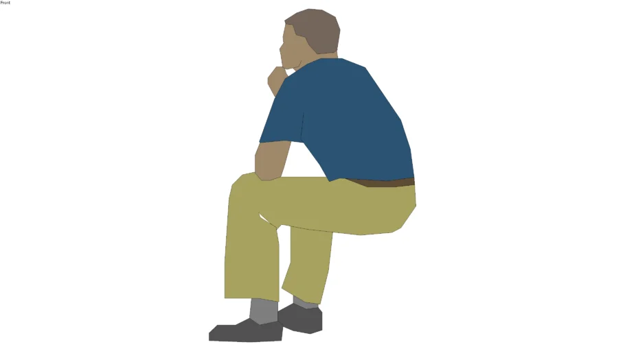 2d man sitting