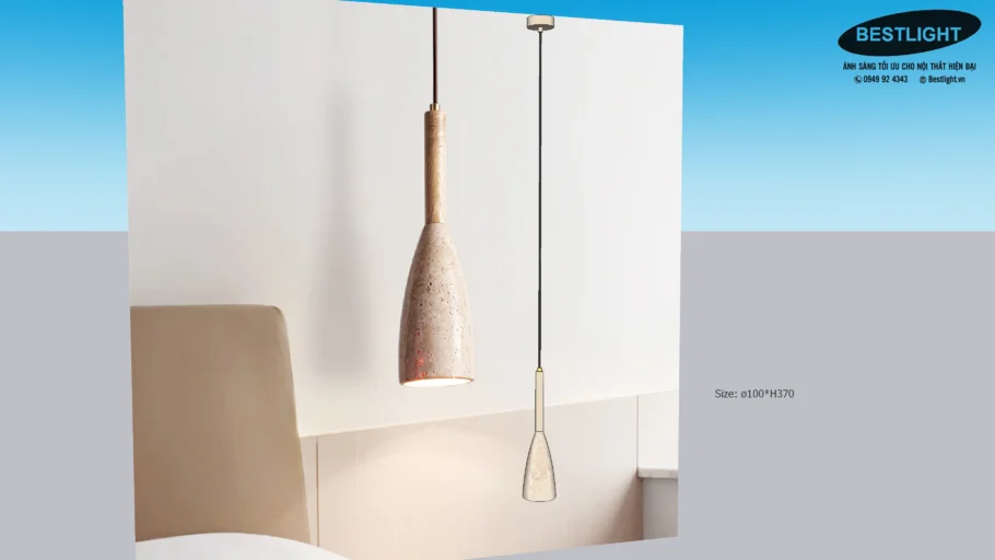 [D7465] Đèn Thả Trần Phong Cách WabiSabi - Wabi Sabi Pendant Light