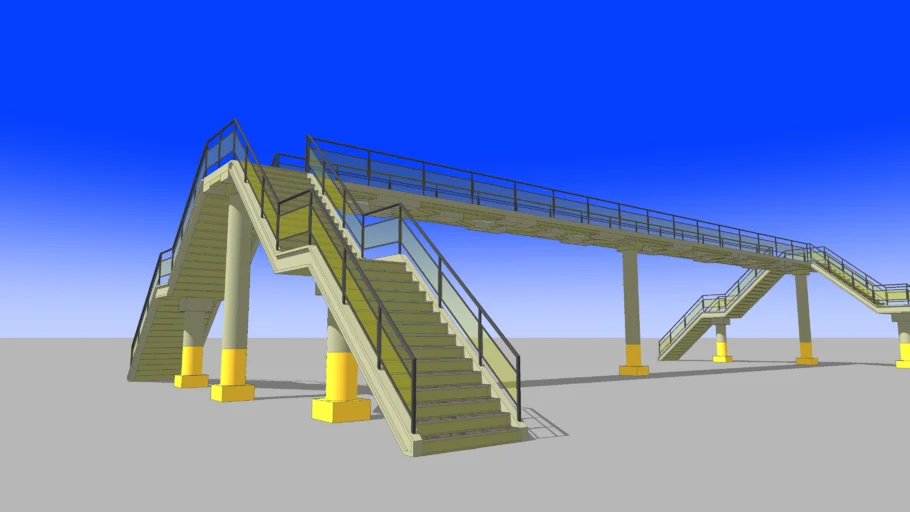Steel Pedestrian Overpass Bridge