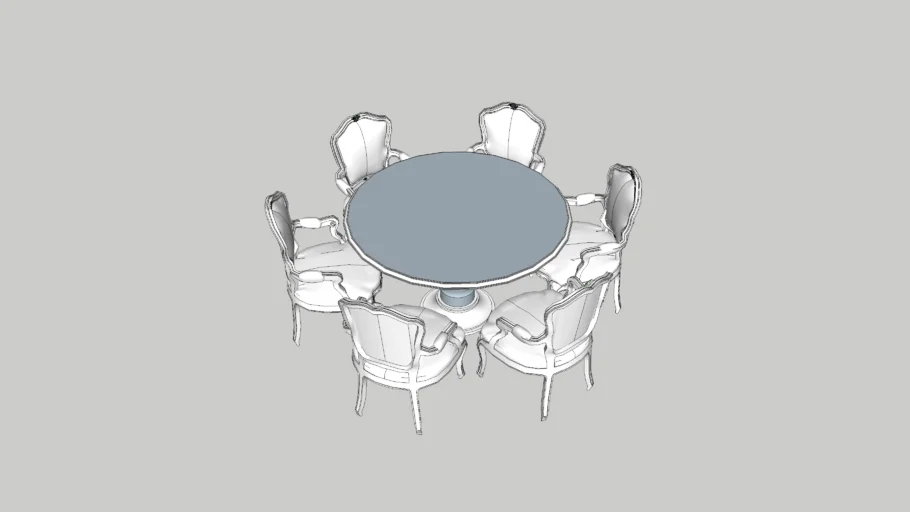 round table，dining table  