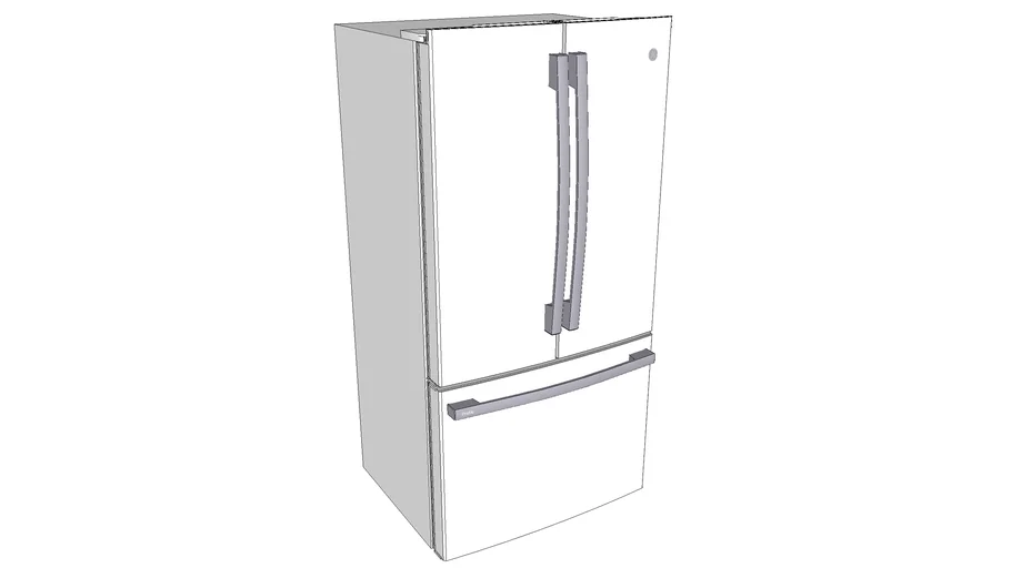 GE Profile™ ENERGY STAR® 23.1 Cu. Ft. Counter-Depth Fingerprint Resistant French-Door Refrigerator