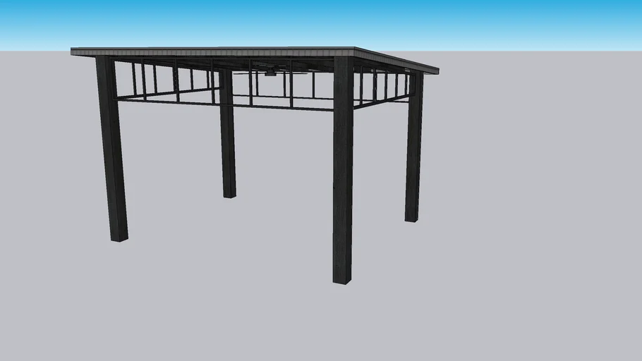Yardistry 12' x 14' Contemporary Gazebo with Aluminum Roof