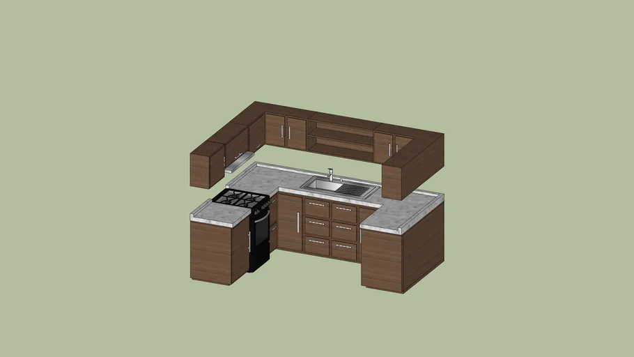 U SHAPED MODERN KITCHEN
