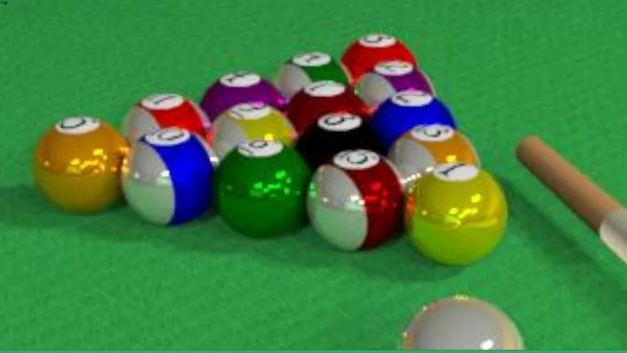 bolas de villar 3d renderizadas