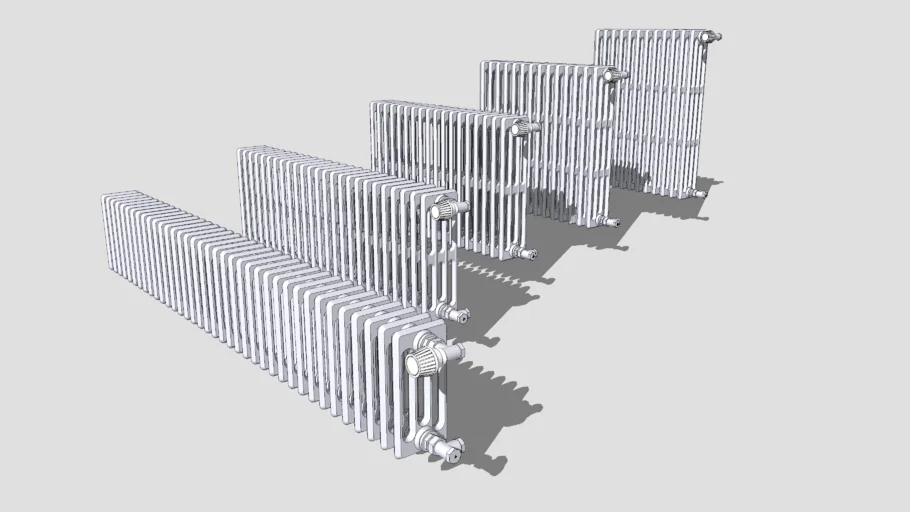Radiateurs CONFIGURABLES en fonte 4 colonnes
