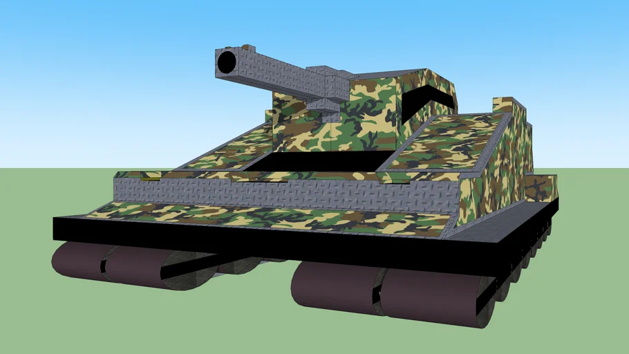Block Army Tank | 3D Warehouse